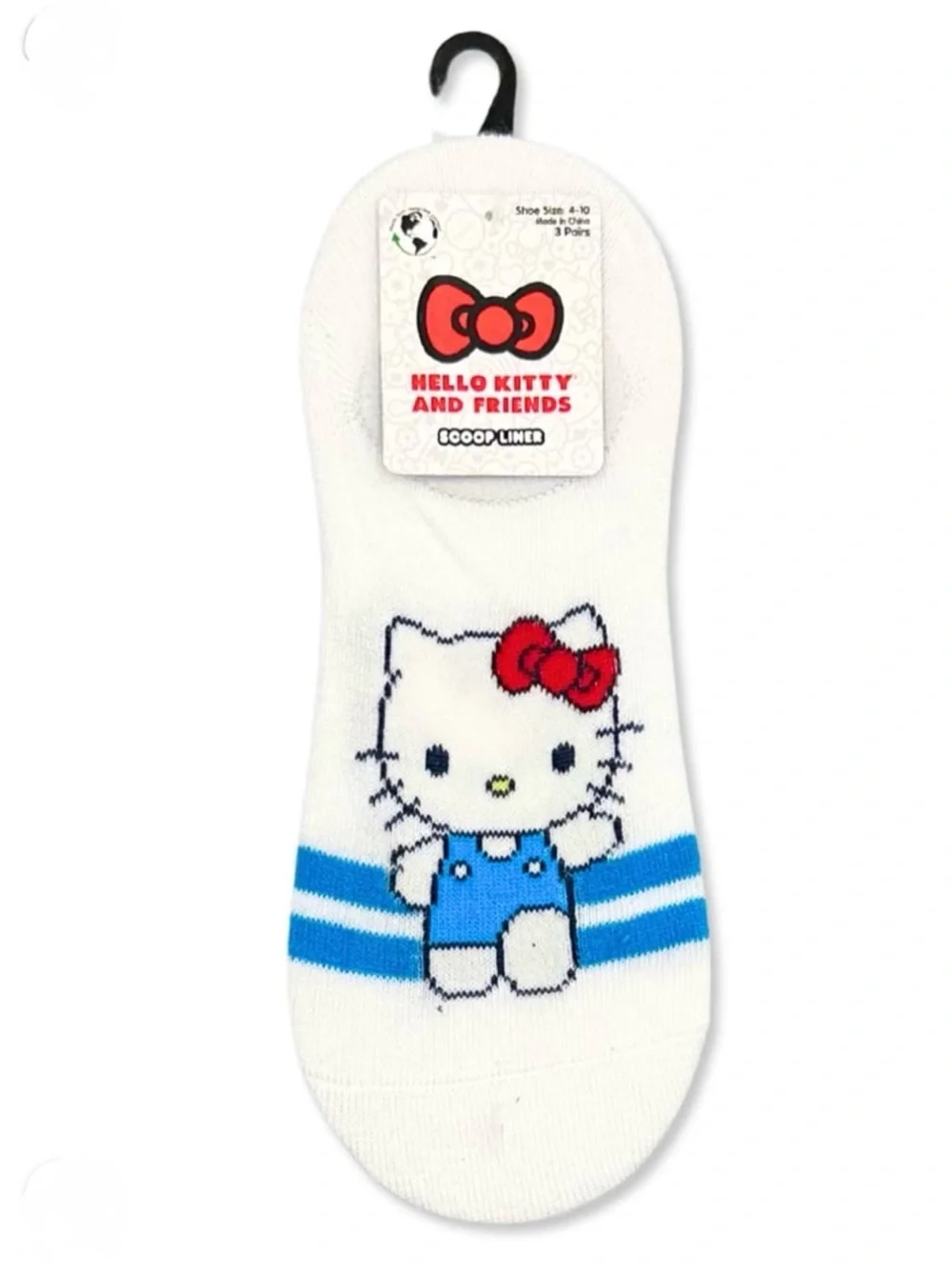 2 Hello Kitty & Friends Women’s Scoop Liner Socks 3Pack Each Size 4-10